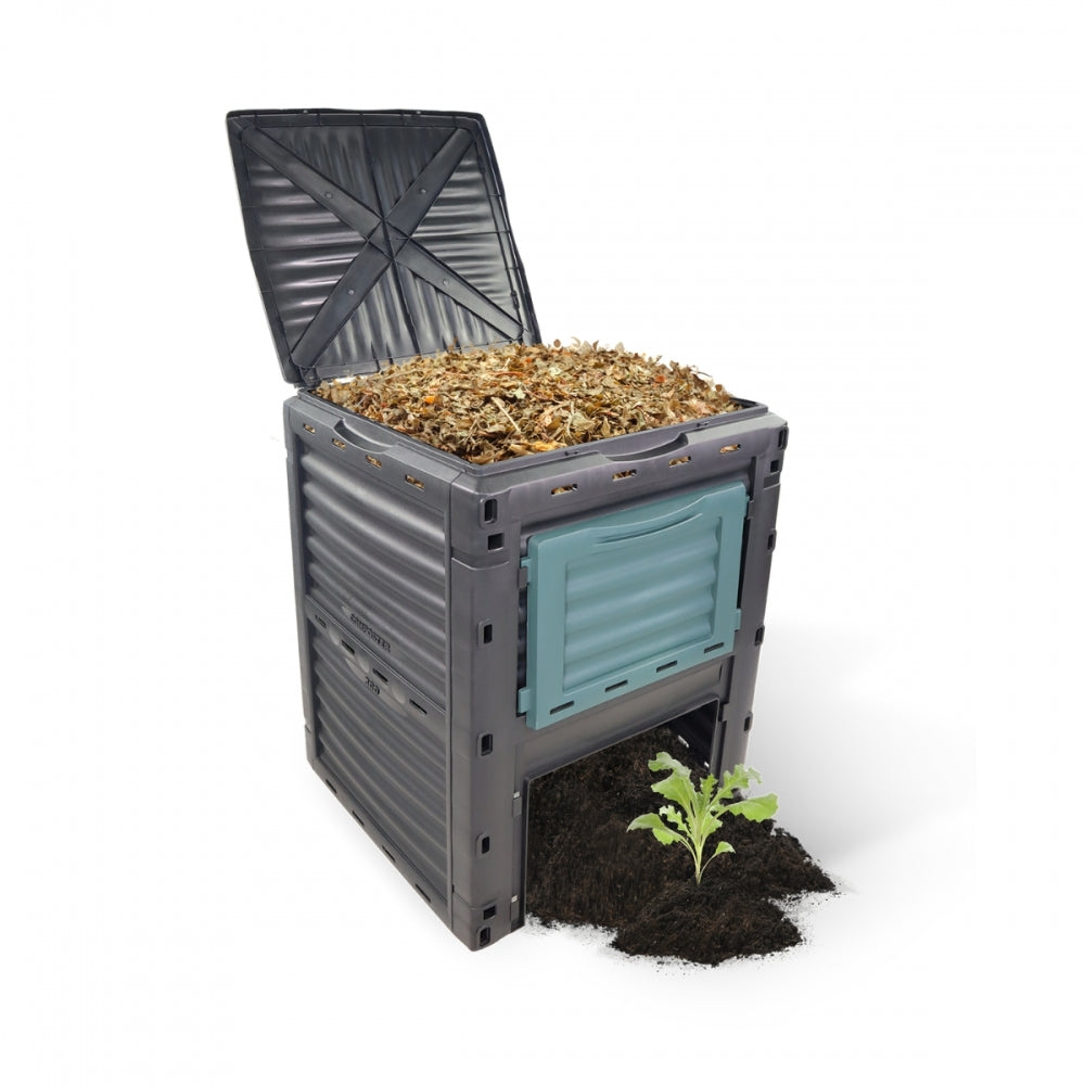 Humus Compostador para jardín composter exterior en plástico 300 litros