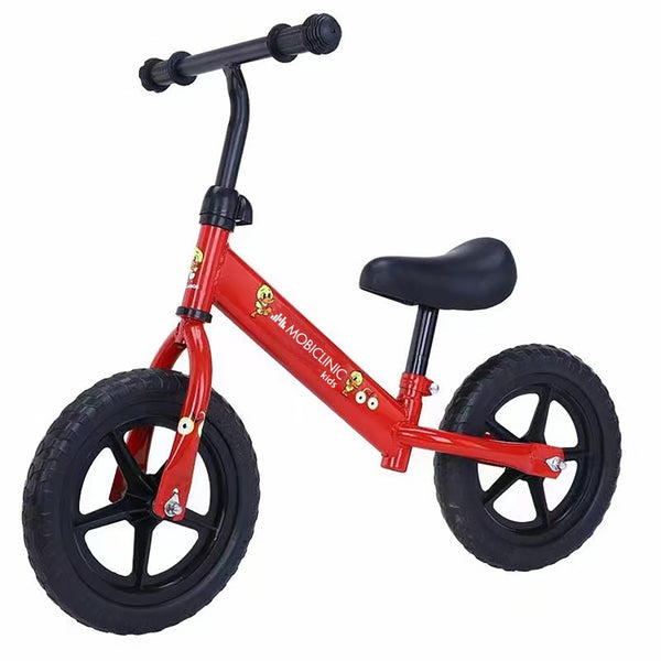 Bicicleta infantil | Sin pedales | A partir de 3 años | Asiento y manillar ajustables | Hasta 40 kg | Roja| Jett | Mobiclinic
