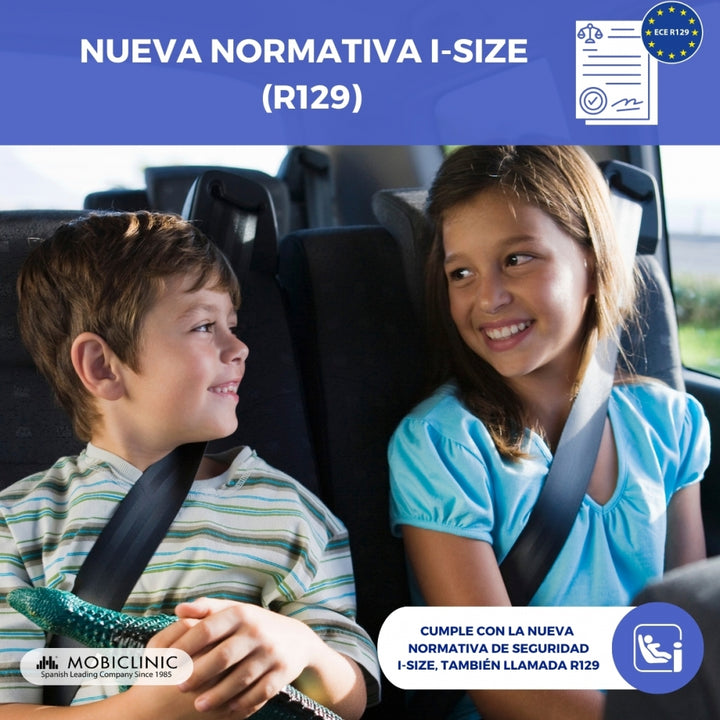 Alzador de coche infantil, i-Size, 125-150 cm, Cómodo y seguro