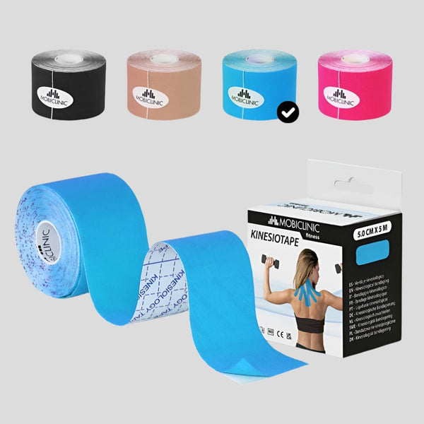 Kinesiotape | Venda neuromuscular | Impermeable | 5cm x 5m | Varios colores | Mobitape | Mobiclinic