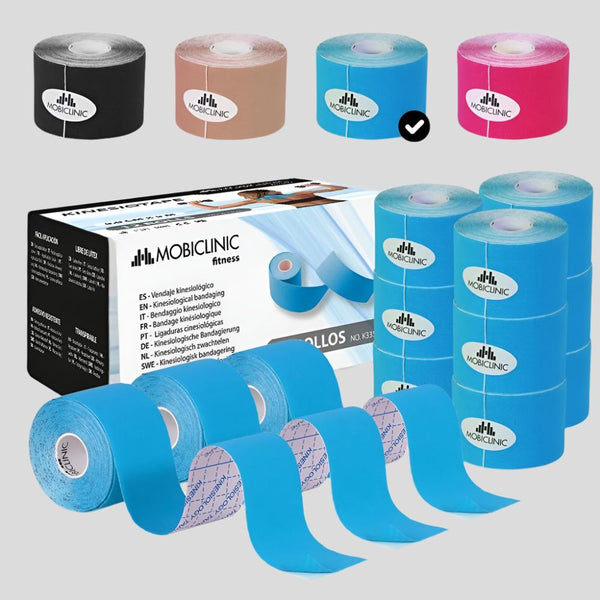 Kinesiotape | Vendaje neuromuscular | 5cm x 5m | 12 unidades | Mobitape | Mobiclinic