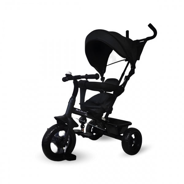 Triciclo 3 en 1| Evolutivo | Ajustable | Máx 25 kg | 18 meses a 5 años | Ligero | LULU Negro | Mobiclinic