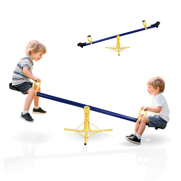 Balancín Infantil | Giro 360º | 2 plazas | 200 x 66 x 35 cm | Agarre Cómodo | Seguro | Mobifun | Mobiclinic
