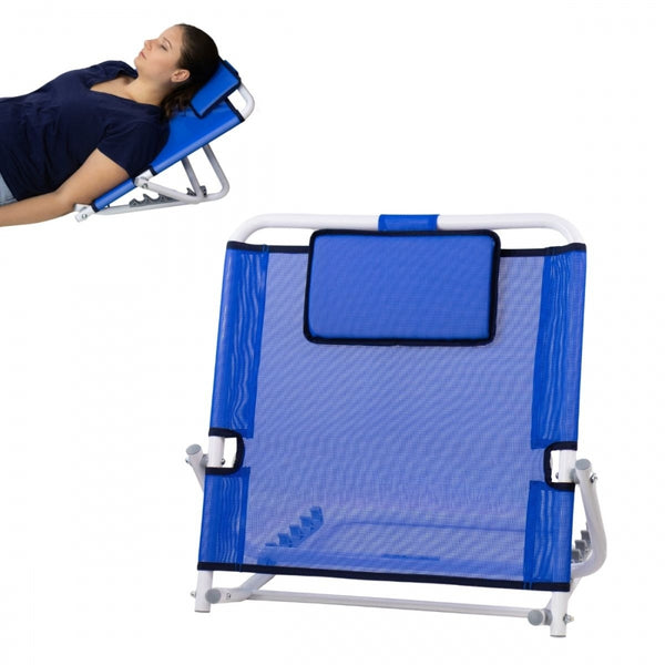 Respaldo incorporador de espalda | Ajustable en 5 posiciones | Almohadilla cervical | Plegable | Patria | Mobiclinic