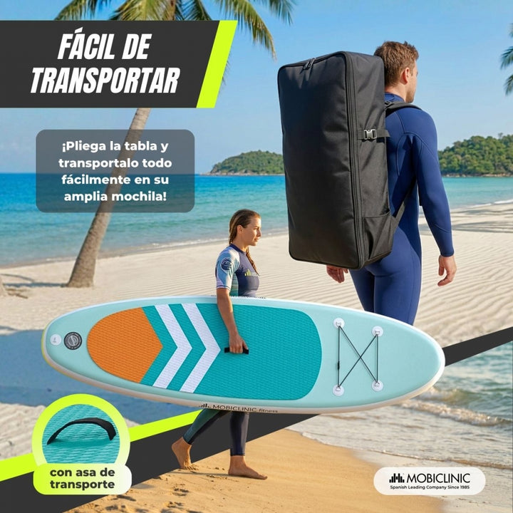 Planche De Paddle Surf Gonflable Mobiclinic – 315x78x15 Cm, Kit Complet Avec Pompe, Pagaie, Sac, étui Téléphone