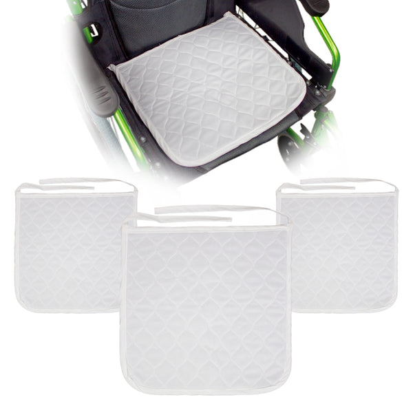 Pack de 3 empapadores reutilizables para silla de ruedas | 40 x 38 cm | 450 lavados | Mobiclinic