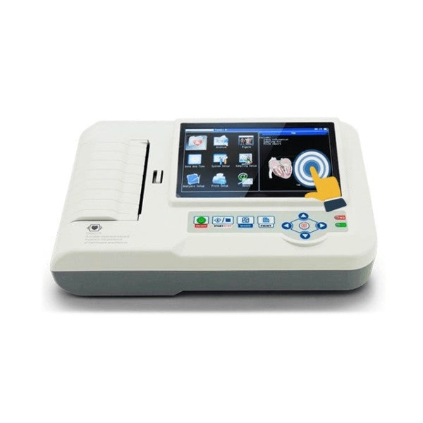 Electrocardiógrafo digital | Portátil | 6 canales | Con software y pantalla | ECG | ECG600G | Mobiclinic